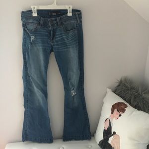 Hollister Distressed Denim Bootcut Jeans